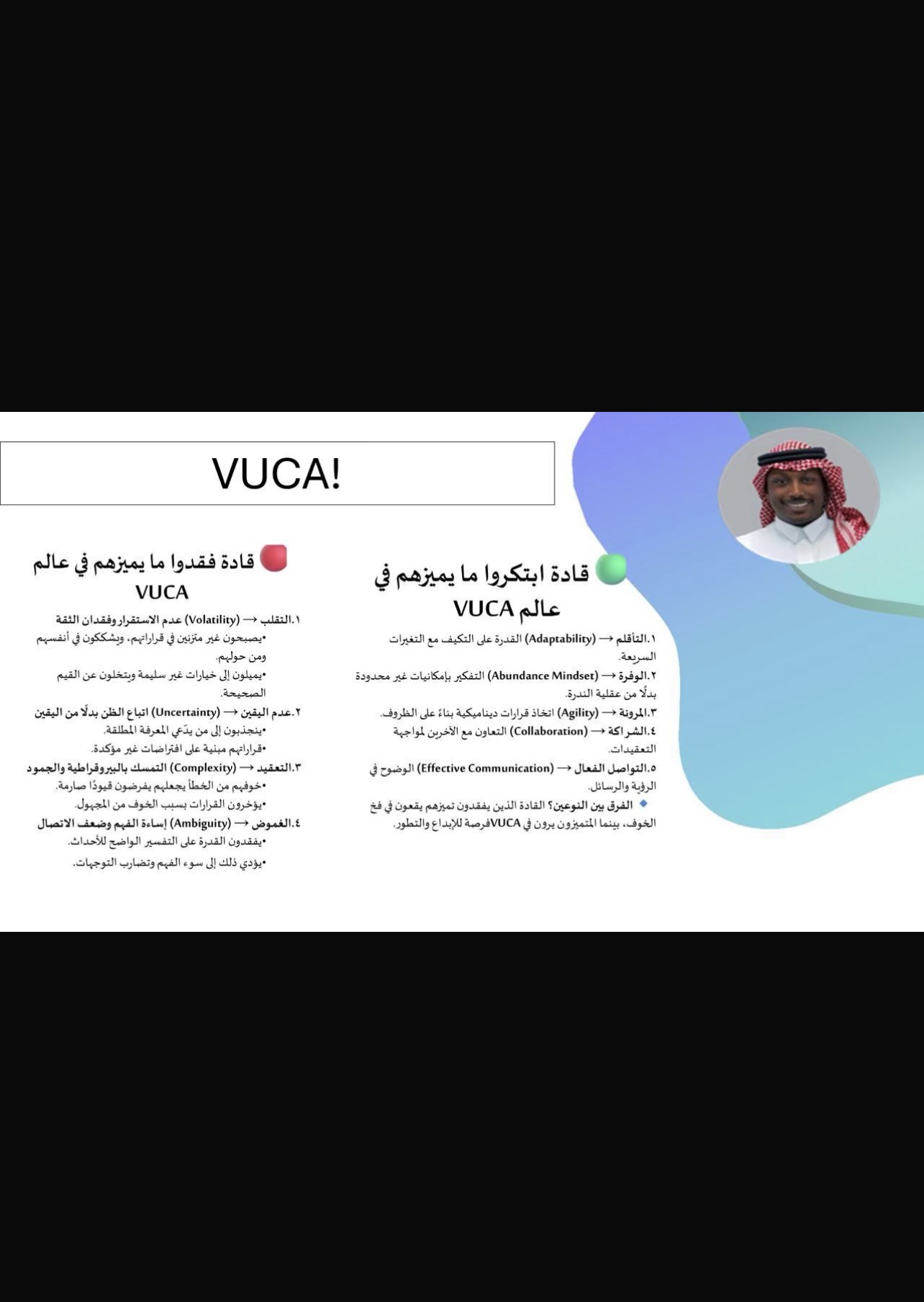 قادة فقدوا ما يميزهم في عالم VUCA وقادة ابتكروا